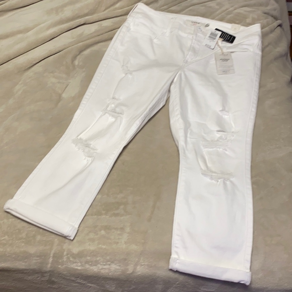 Torrid cropped distressed jeggings